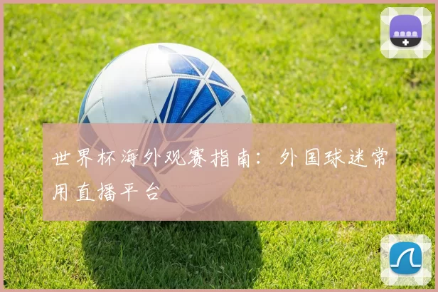 世界杯海外观赛指南:外国球迷常用直播平台