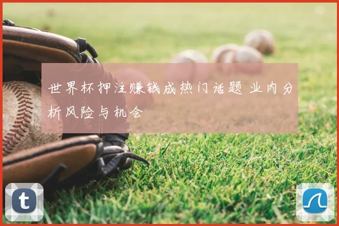世界杯押注赚钱成热门话题 业内分析风险与机会